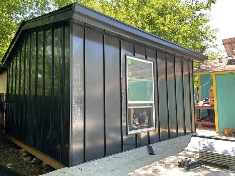 Black standing seam metal wall panels for Metal Roof Installation in Rumson